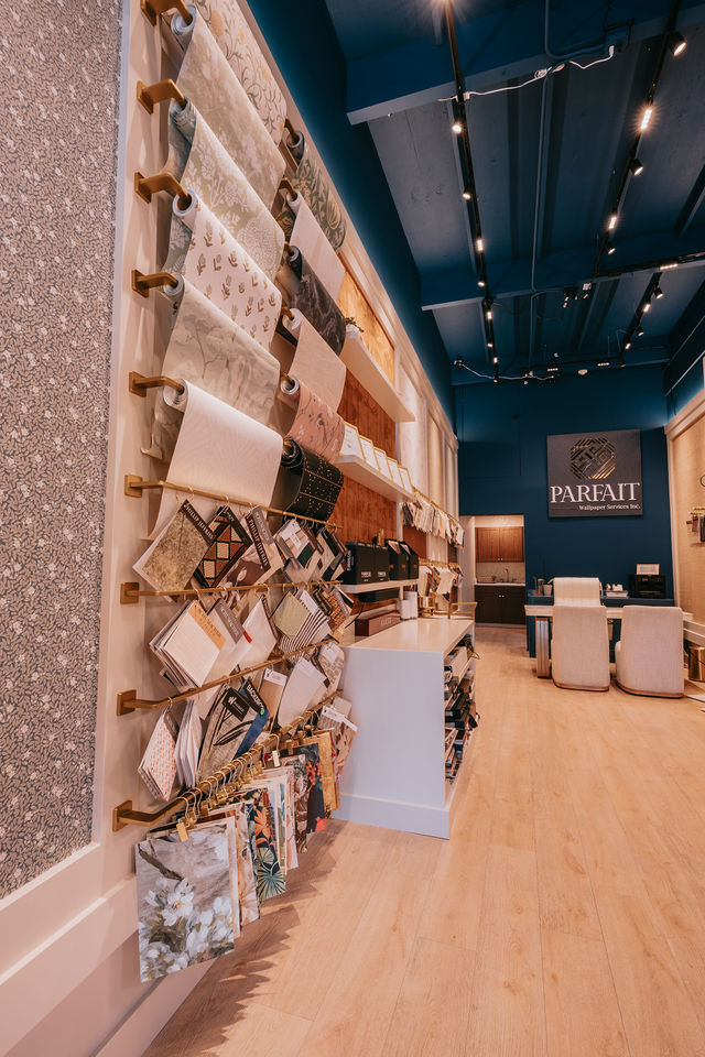 Front vignette of the Wallpaper Showroom by Parfait in San Rafael